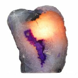 2.96kg Purple Agate Crystal Lamp N1892 | Himalayan Salt Factory