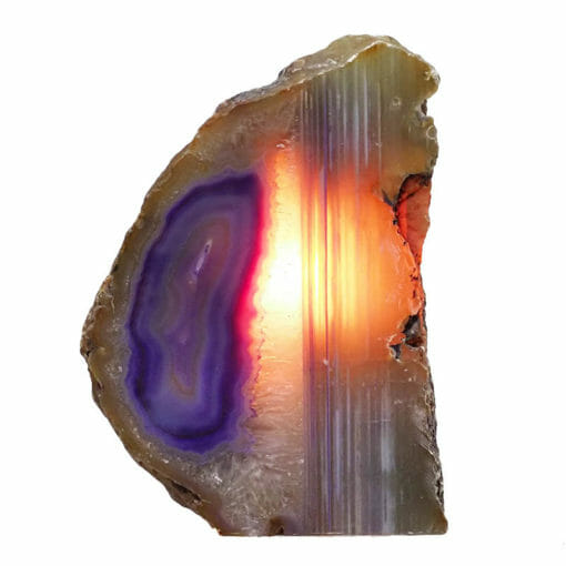 3.45kg Purple Agate Crystal Lamp N1893 | Himalayan Salt Factory