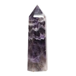 Chevron Amethyst Terminated Point DR383 | Himalayan Salt Factory