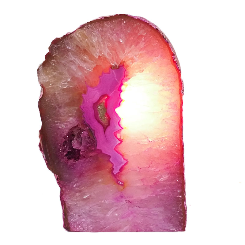 1.78kg Pink Agate Crystal Lamp L220 4 1.78kg Pink Agate Crystal Lamp L220 | Himalayan Salt Factory