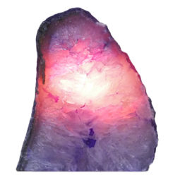 2.12kg Purple Agate Crystal Lamp L239 | Himalayan Salt Factory