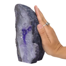 1.65kg Purple Agate Crystal Lamp L241 | Himalayan Salt Factory