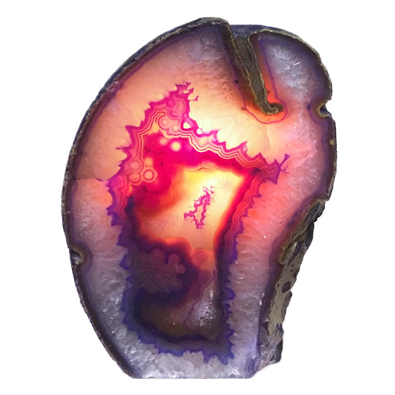 1.99kg Purple Agate Crystal Lamp L243 4 1.99kg Purple Agate Crystal Lamp L243 | Himalayan Salt Factory