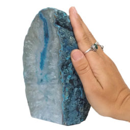 1.66kg Teal Agate Crystal Lamp L253 7 1.66kg Teal Agate Crystal Lamp L253 | Himalayan Salt Factory