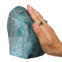 2.26kg Teal Agate Crystal Lamp L254 | Himalayan Salt Factory