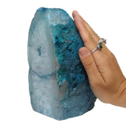 2.57kg Teal Agate Crystal Lamp L259 | Himalayan Salt Factory