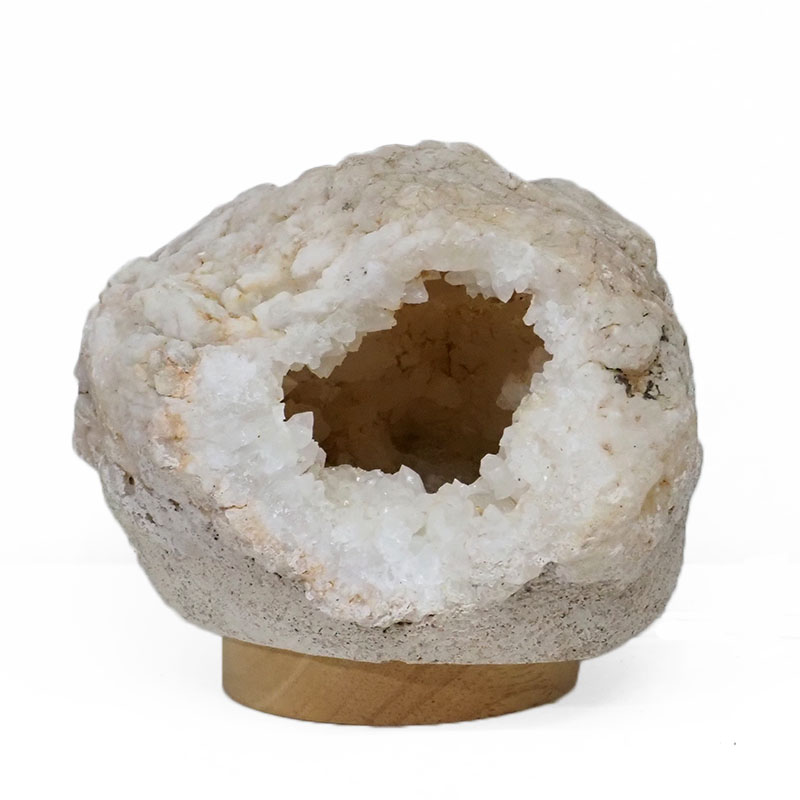 4.11kg Natural Calcite Geode Lamp with Large LED Light Base DB510 4 4.11kg Natural Calcite Geode Lamp with Large LED Light Base DB510 | Himalayan Salt Factory