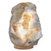 5.10kg Natural Calcite Geode Lamp with Large LED Light Base DB519 | Himalayan Salt Factory