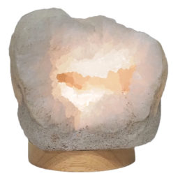 3.19kg Natural Calcite Geode Lamp with Large LED Light Base DS2263 | Himalayan Salt Factory