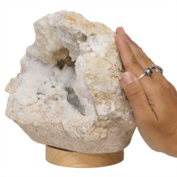 3.44kg Natural Calcite Geode Lamp with Large LED Light Base DS2264 9 3.44kg Natural Calcite Geode Lamp with Large LED Light Base DS2264 | Himalayan Salt Factory
