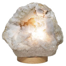 3.44kg Natural Calcite Geode Lamp with Large LED Light Base DS2264 | Himalayan Salt Factory