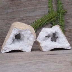 Natural Calcite Geode Pair N1957 | Himalayan Salt Factory