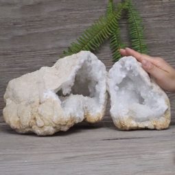 Natural Calcite Geode Pair N1960 | Himalayan Salt Factory