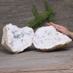 Natural Calcite Geode Pair N1961 | Himalayan Salt Factory