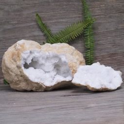 Natural Calcite Geode Pair N1963 | Himalayan Salt Factory
