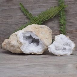 Natural Calcite Geode Pair N1966 | Himalayan Salt Factory