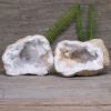 Natural Calcite Geode Pair N1968 | Himalayan Salt Factory