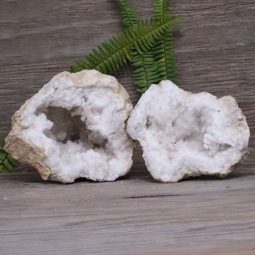 5.51kg Natural Calcite Geode Pair S1175 | Himalayan Salt Factory