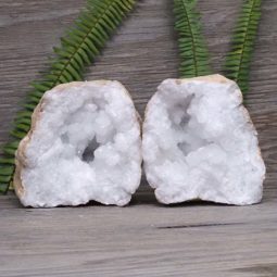 6.30kg Natural Calcite Geode Pair S1177 | Himalayan Salt Factory