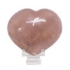 Natural Rose Quartz Polished Heart with Stand DS2258 | Himalayan Salt Factory