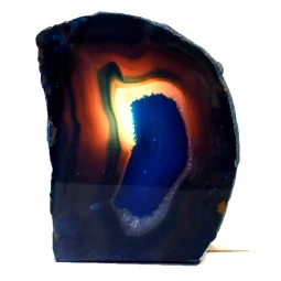 Blue Agate Lamp J21 | Himalayan Salt Factory