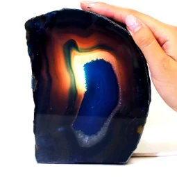 Blue Agate Lamp J21 | Himalayan Salt Factory