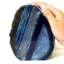 Blue Agate Lamp J23 | Himalayan Salt Factory
