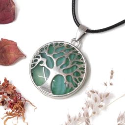 Chrysoprase Tree of Life Pendant | Himalayan Salt Factory