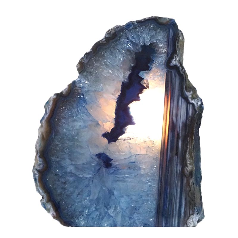 2.82kg Blue Agate Crystal Lamp J2008 4 2.82kg Blue Agate Crystal Lamp J2008 | Himalayan Salt Factory