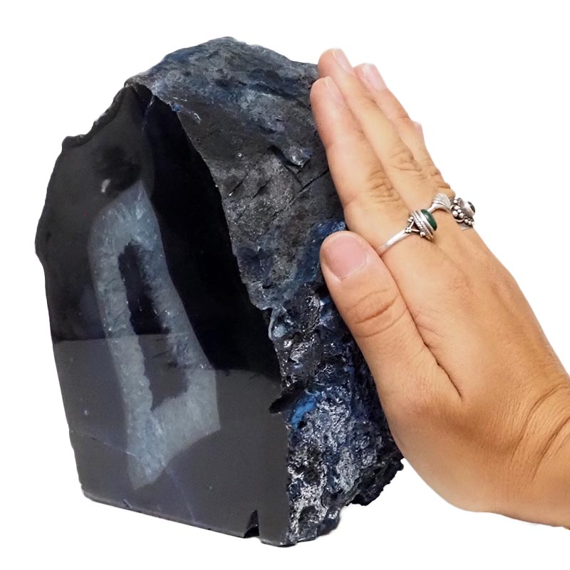 2.89kg Blue Agate Crystal Lamp J2012 5 2.89kg Blue Agate Crystal Lamp J2012 | Himalayan Salt Factory