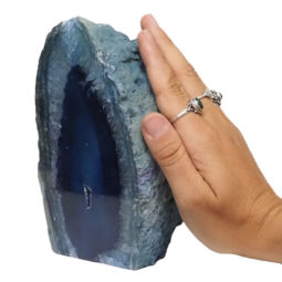 1.98kg Blue Agate Crystal Lamp J2015 7 1.98kg Blue Agate Crystal Lamp J2015 | Himalayan Salt Factory