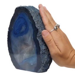 2.46kg Blue Agate Crystal Lamp J2016 | Himalayan Salt Factory
