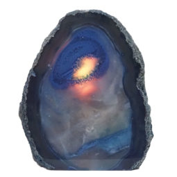 2.46kg Blue Agate Crystal Lamp J2016 | Himalayan Salt Factory