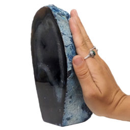 1.57kg Blue Agate Crystal Lamp J2022 7 1.57kg Blue Agate Crystal Lamp J2022 | Himalayan Salt Factory