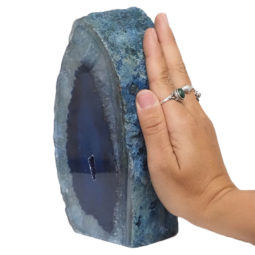 1.91kg Blue Agate Crystal Lamp L261 7 1.91kg Blue Agate Crystal Lamp L261 | Himalayan Salt Factory