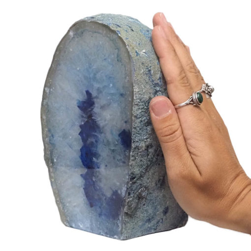 3.02kg Blue Agate Crystal Lamp L263 | Himalayan Salt Factory