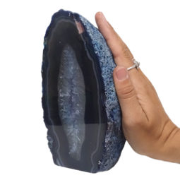 2.03kg Blue Agate Crystal Lamp L268 7 2.03kg Blue Agate Crystal Lamp L268 | Himalayan Salt Factory