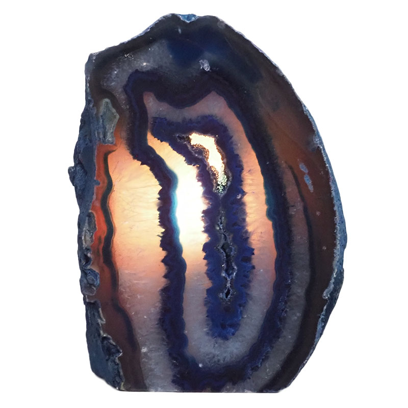 2.14kg Blue Agate Crystal Lamp L269 4 2.14kg Blue Agate Crystal Lamp L269 | Himalayan Salt Factory
