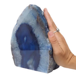 3.13kg Blue Agate Crystal Lamp L274 | Himalayan Salt Factory