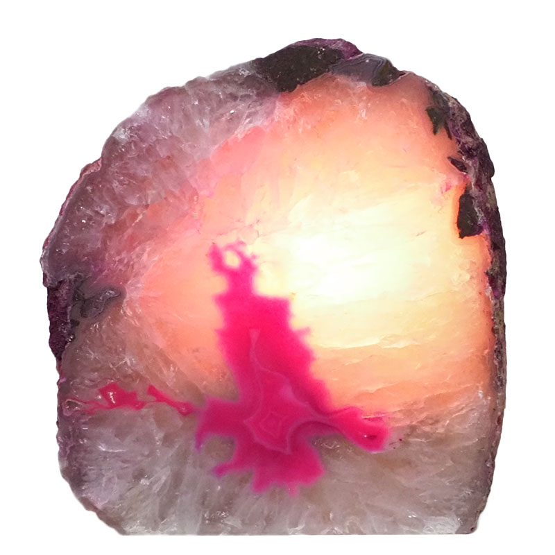 2.67kg Pink Agate Crystal Lamp L285 4 2.67kg Pink Agate Crystal Lamp L285 | Himalayan Salt Factory