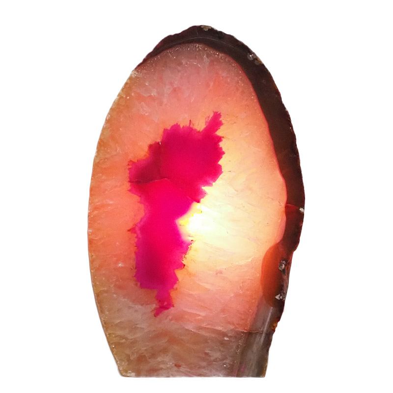 2.35kg Pink Agate Crystal Lamp L288 4 2.35kg Pink Agate Crystal Lamp L288 | Himalayan Salt Factory