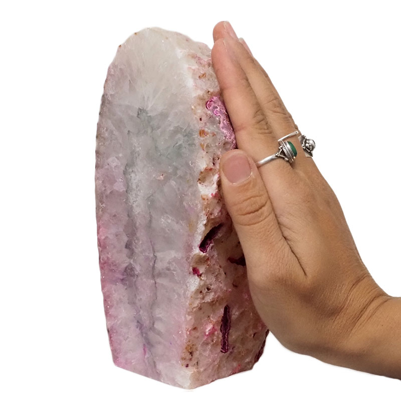 1.45kg Pink Agate Crystal Lamp L289 5 1.45kg Pink Agate Crystal Lamp L289 | Himalayan Salt Factory