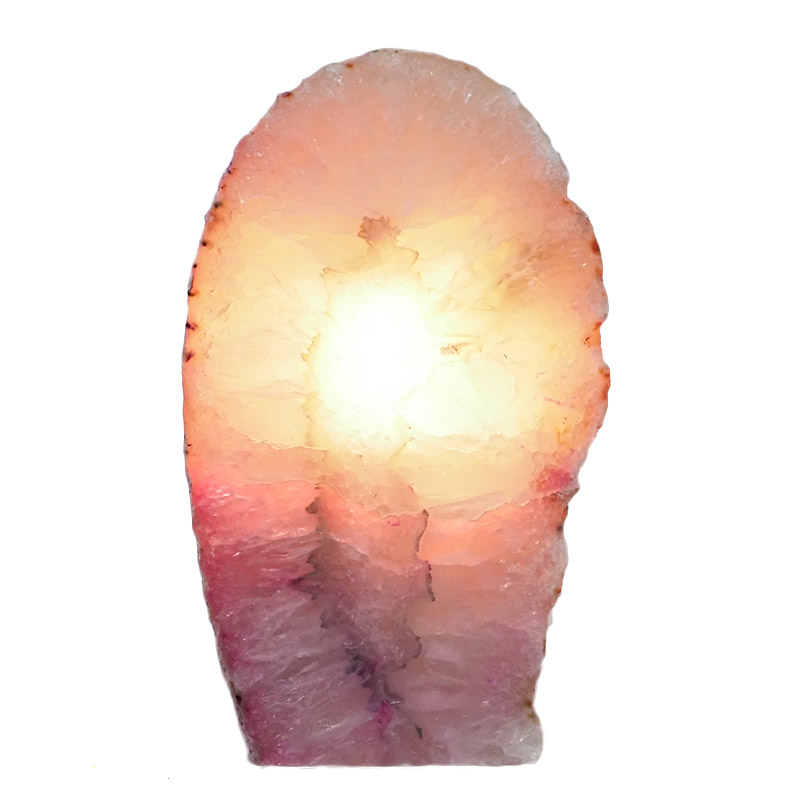 1.45kg Pink Agate Crystal Lamp L289 4 1.45kg Pink Agate Crystal Lamp L289 | Himalayan Salt Factory