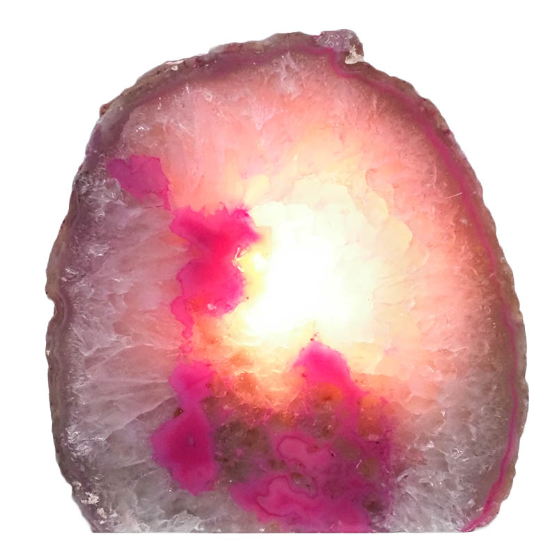 2.70kg Pink Agate Crystal Lamp L296 4 2.70kg Pink Agate Crystal Lamp L296 | Himalayan Salt Factory