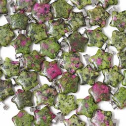 Ruby and Zoisite Pentagram Pendant | Himalayan Salt Factory