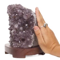 2.86kg Amethyst Crystal Lamp with Timber Base DB530 7 2.86kg Amethyst Crystal Lamp with Timber Base DB530 | Himalayan Salt Factory