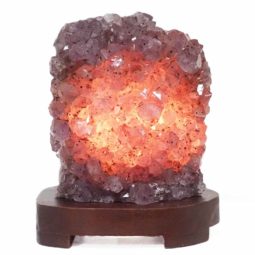 2.86kg Amethyst Crystal Lamp with Timber Base DB530 6 2.86kg Amethyst Crystal Lamp with Timber Base DB530 | Himalayan Salt Factory