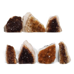 1.80kg Citrine Crystal Geode Specimen Set 7 Pieces DR393 | Himalayan Salt Factory