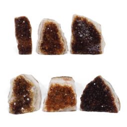 1.73kg Citrine Crystal Geode Specimen Set 6 Pieces DR395 | Himalayan Salt Factory