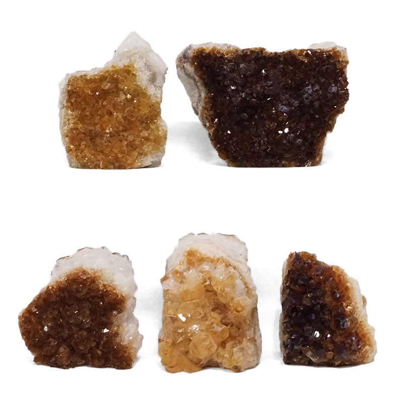 1.69kg Citrine Crystal Geode Specimen Set 5 Pieces DR399 3 1.69kg Citrine Crystal Geode Specimen Set 5 Pieces DR399 | Himalayan Factory